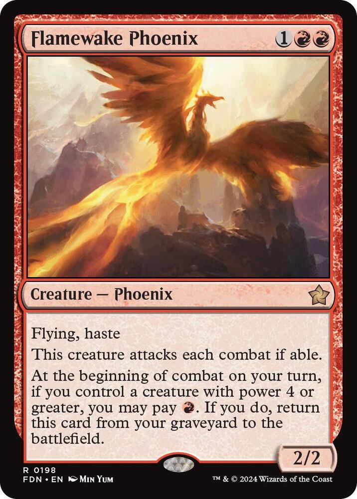 Flamewake Phoenix #198 Magic Foundations image 0