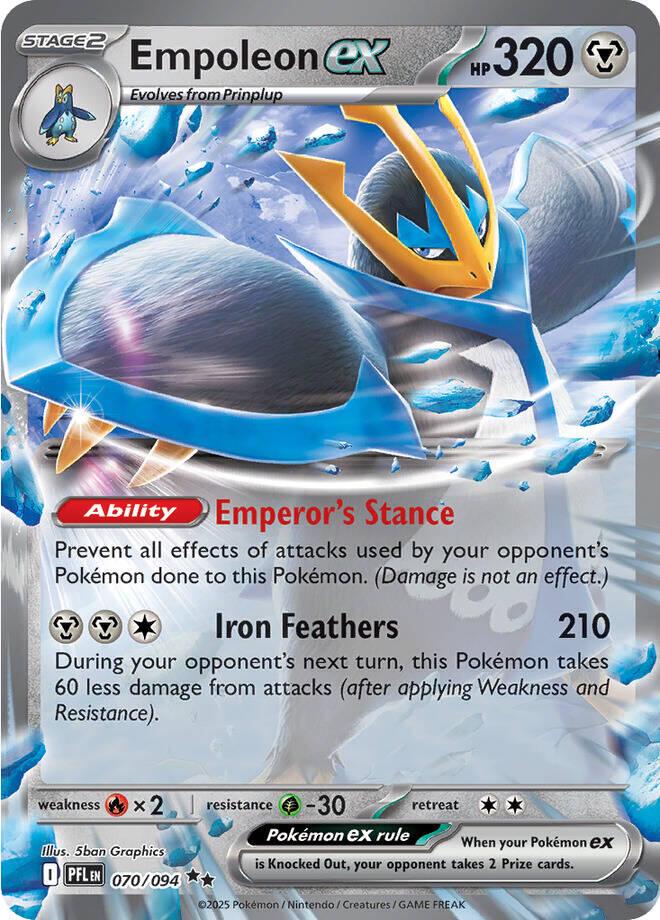 Empoleon ex #70 Pokemon Phantasmal Flames image 0