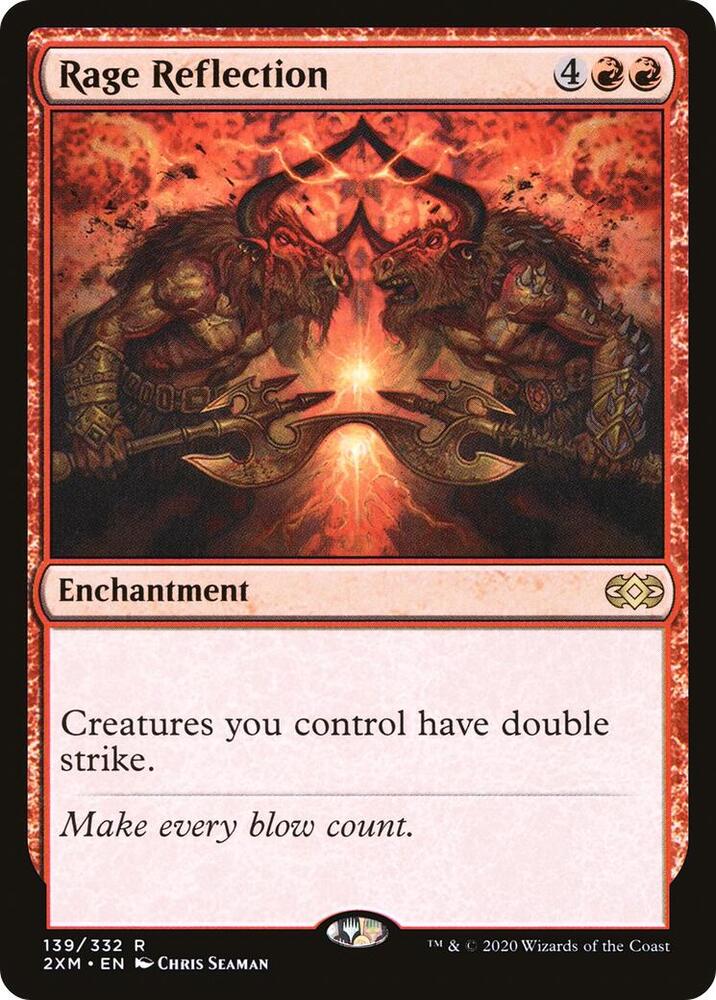 Rage Reflection #139 [Foil] Magic Double Masters image 0