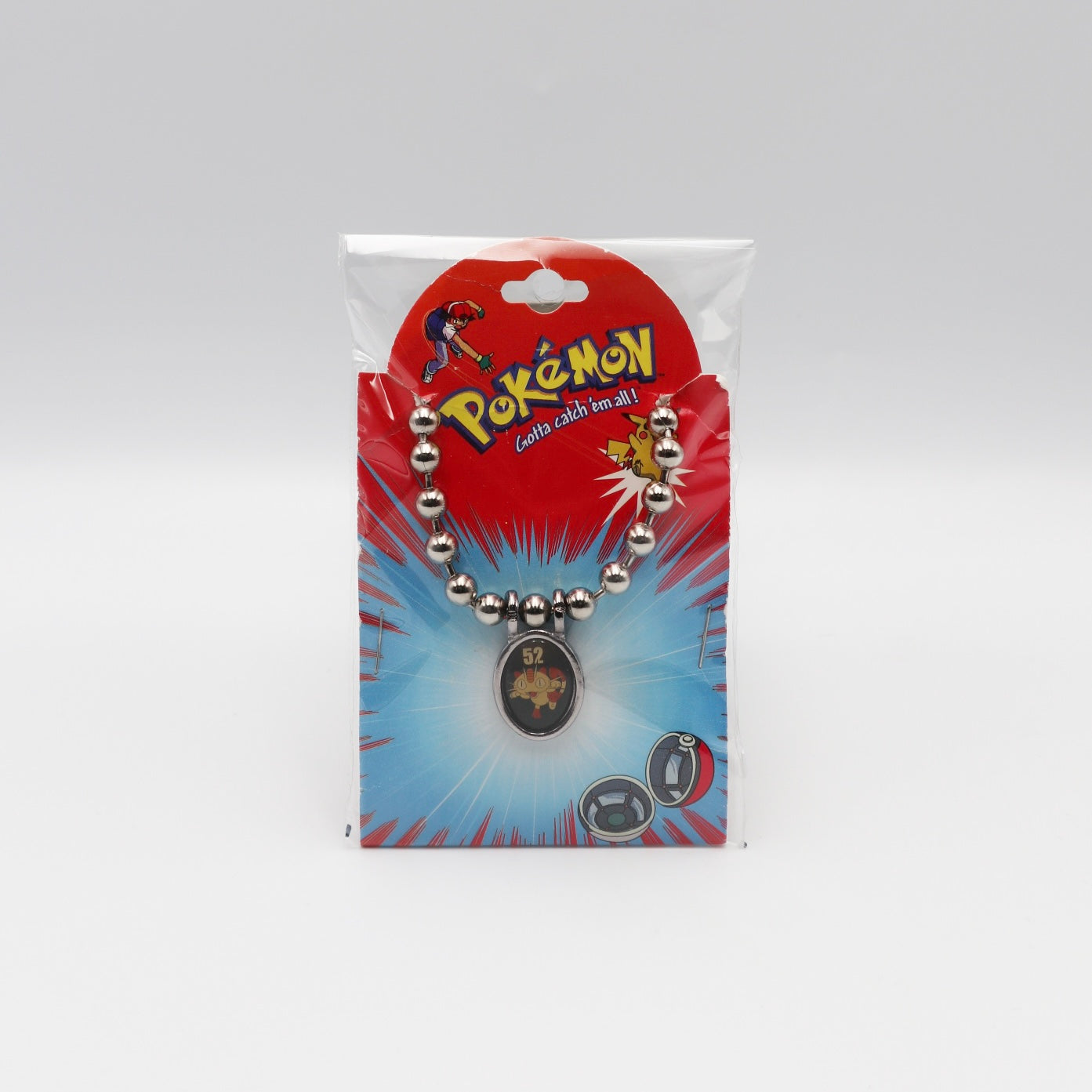 Pokemon Meowth Starline Necklace Black #52 (1998) image 0