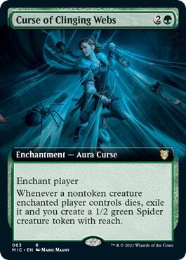 Curse of Clinging Webs [Extended Art] #63 Magic Midnight Hunt Commander image 0