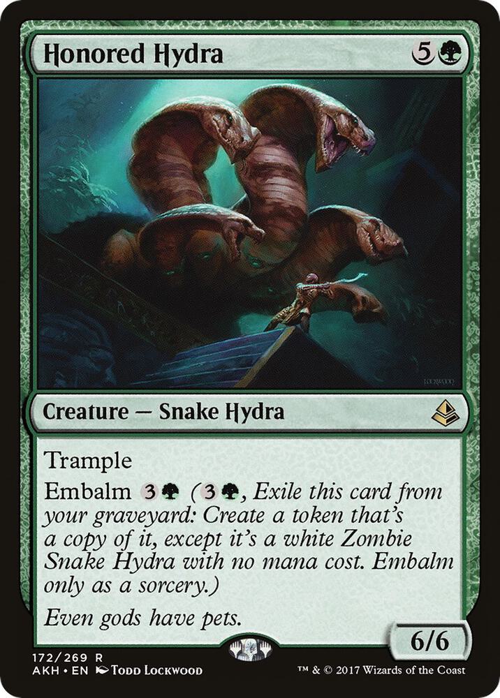 Honored Hydra #172 Magic Amonkhet image 0