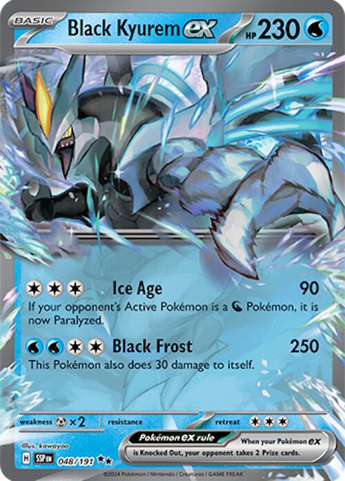 Black Kyurem ex #48 Pokemon Surging Sparks image 0