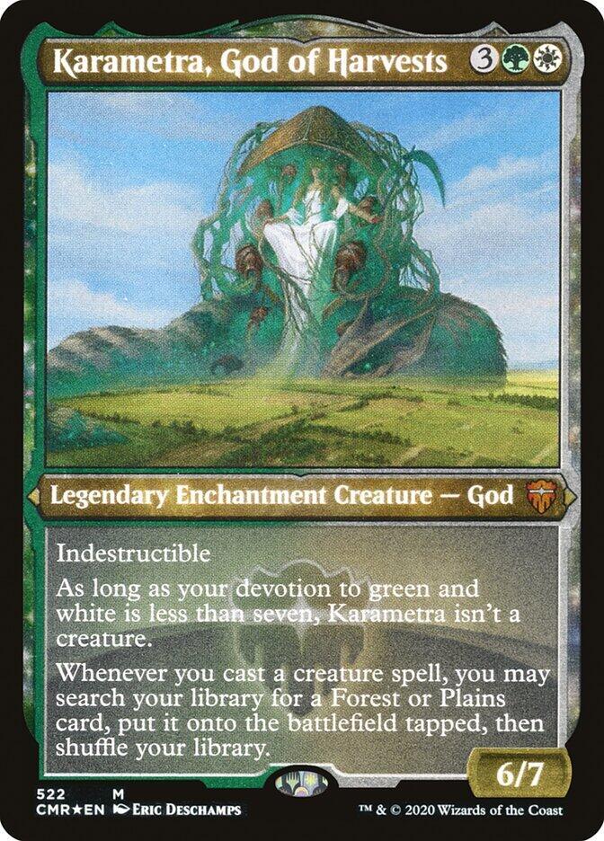 Karametra, God of Harvests [Foil Etched] #522 Magic Commander Legends image 0