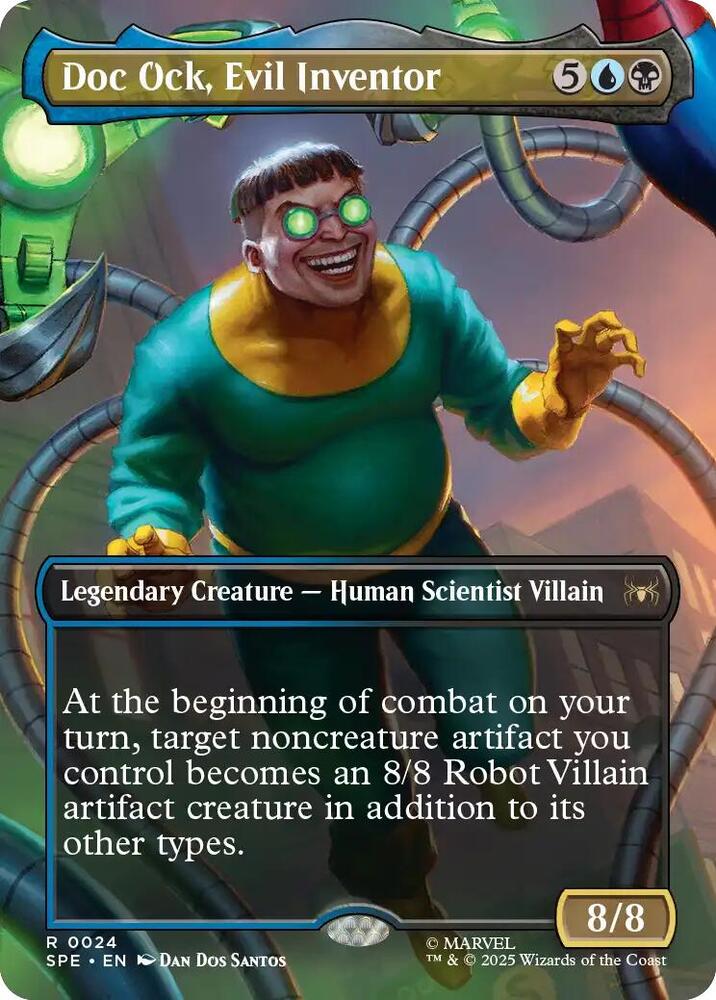 Doc Ock, Evil Inventor [Borderless Foil] #24 Magic Spider-Man: Eternal-Legal image 0