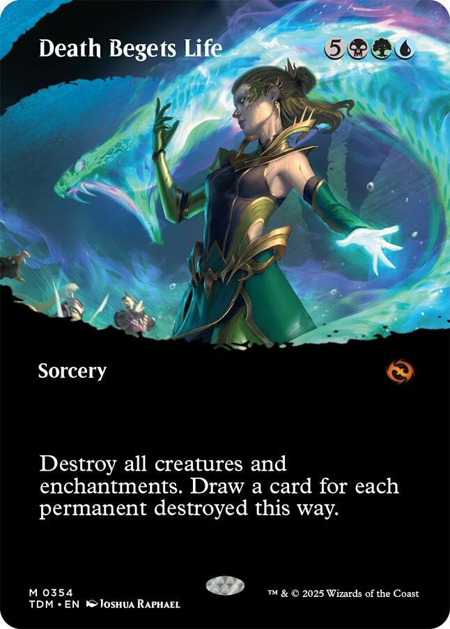 Death Begets Life [Borderless] #354 Magic Tarkir: Dragonstorm image 0