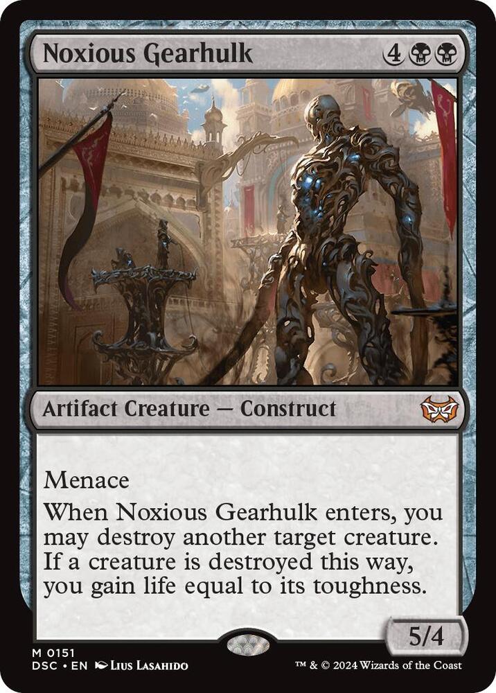 Noxious Gearhulk #151 Magic Duskmourn: House of Horror Commander image 0