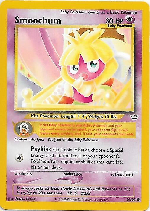 Smoochum #54 Pokemon Neo Revelation (LP) image 0