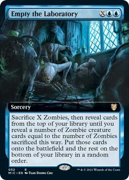 Empty the Laboratory [Extended Art] #52 Magic Midnight Hunt Commander image 0