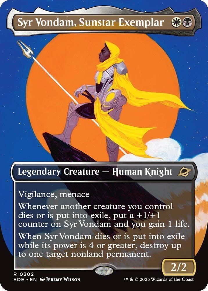 Syr Vondam, Sunstar Exemplar [Borderless] #302 Magic Edge of Eternities image 0