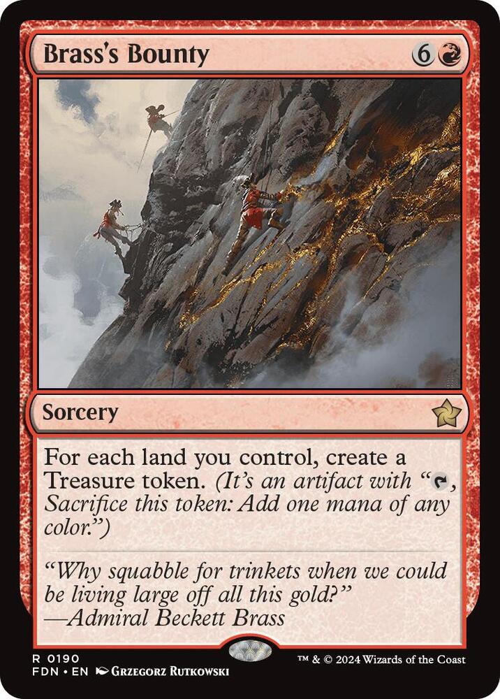 Brass's Bounty [Foil] #190 Magic Foundations image 0