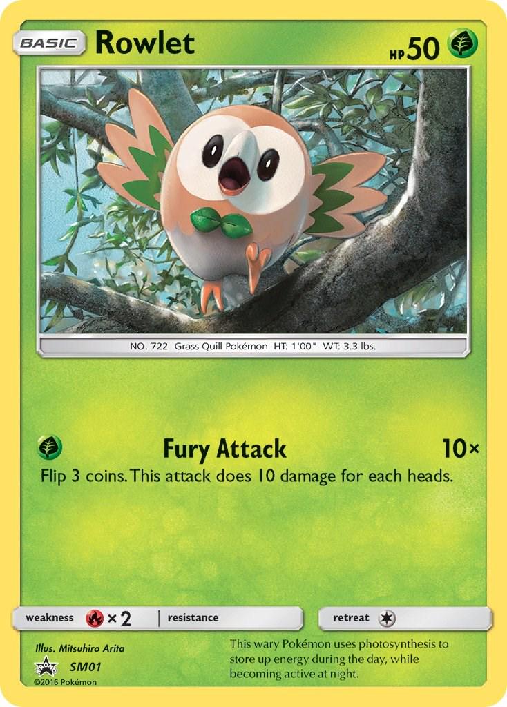 Rowlet [Holo] #SM01 Pokemon Promo image 0
