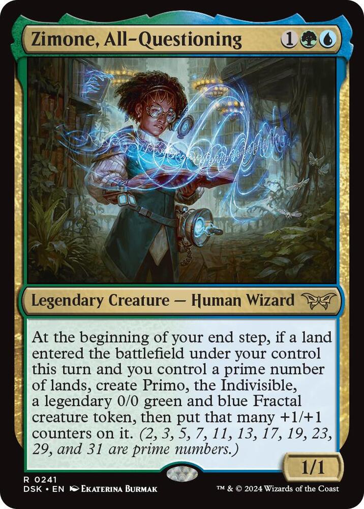 Zimone, All-Questioning #241 Magic Duskmourn: House of Horror image 0