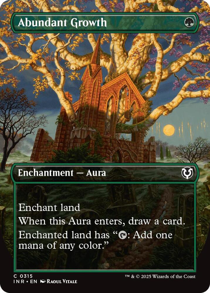 Abundant Growth [Borderless Foil] #315 Magic Innistrad Remastered image 0