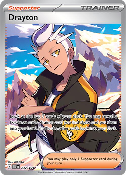 Drayton #232 Pokemon Surging Sparks image 0