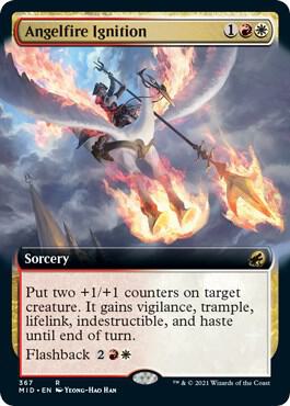 Angelfire Ignition [Extended Art Foil] #367 Magic Innistrad: Midnight Hunt image 0