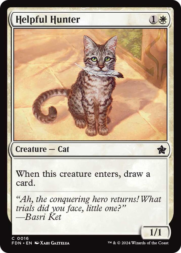 Helpful Hunter [Foil] #16 Magic Foundations image 0