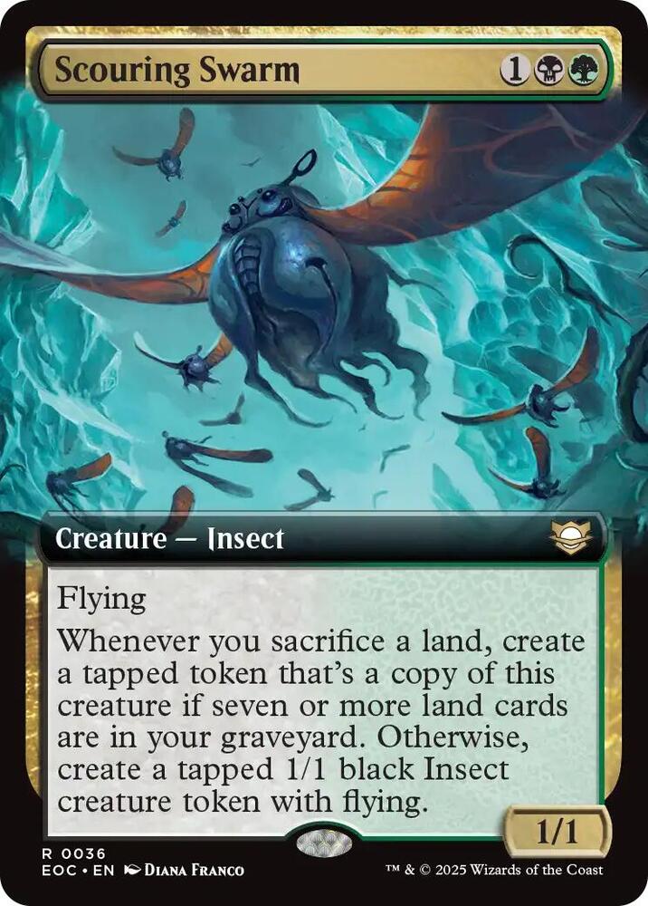 Scouring Swarm [Extended Art] #36 Magic Edge of Eternities Commander image 0
