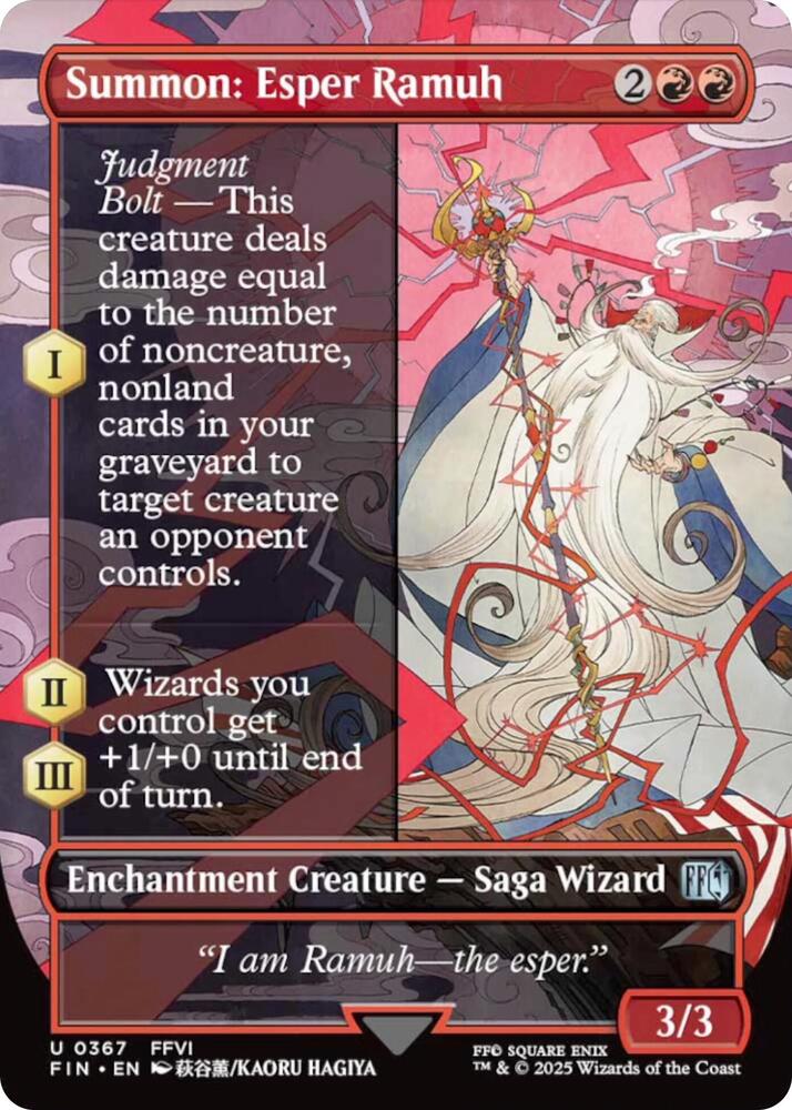 Summon: Esper Ramuh [Borderless] #367 Magic Final Fantasy image 0