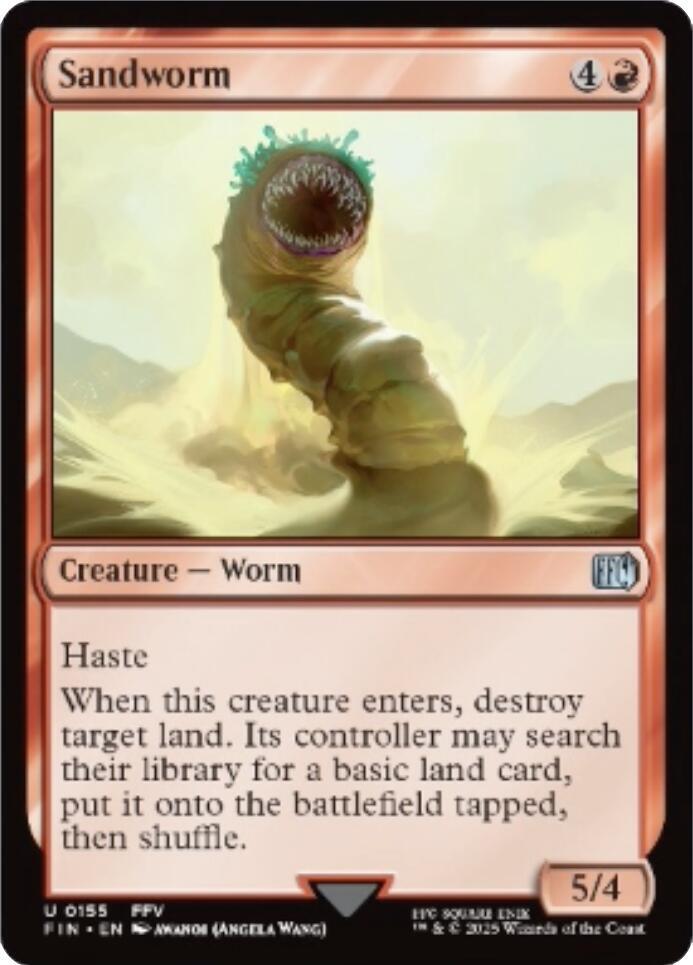 Sandworm [Foil] #155 Magic Final Fantasy image 0