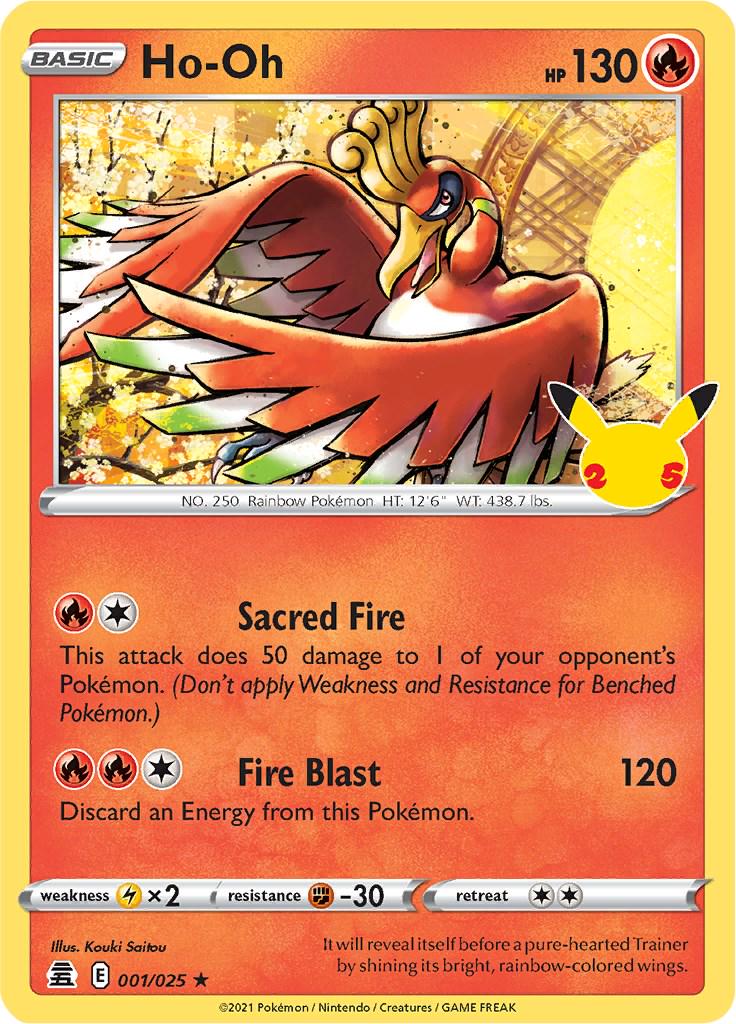 Ho-oh #1 Pokemon Celebrations image 0