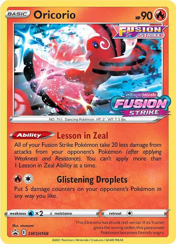 Oricorio #SWSH168 Pokemon Promo image 0