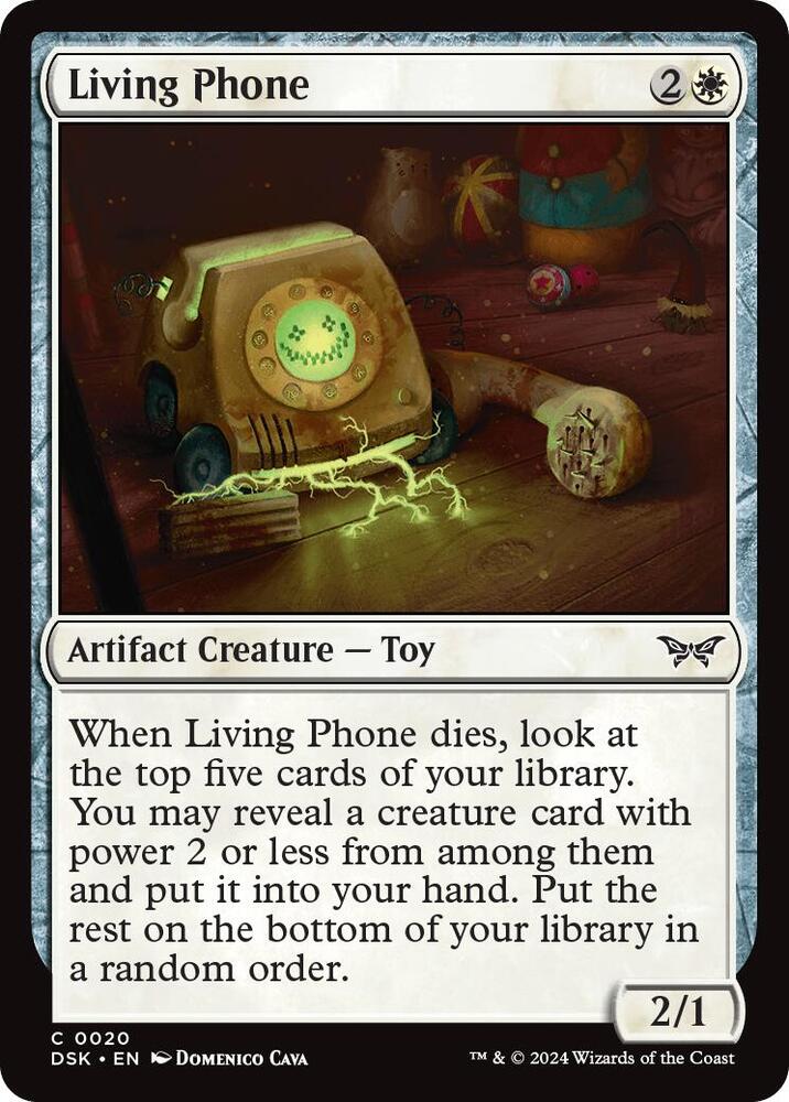 Living Phone [Foil] #20 Magic Duskmourn: House of Horror image 0
