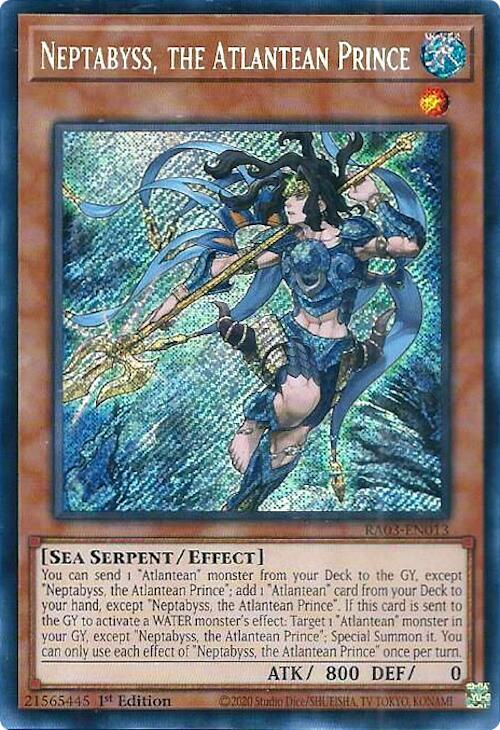 Neptabyss, the Atlantean Prince [Secret Rare] RA03-EN013 image 0
