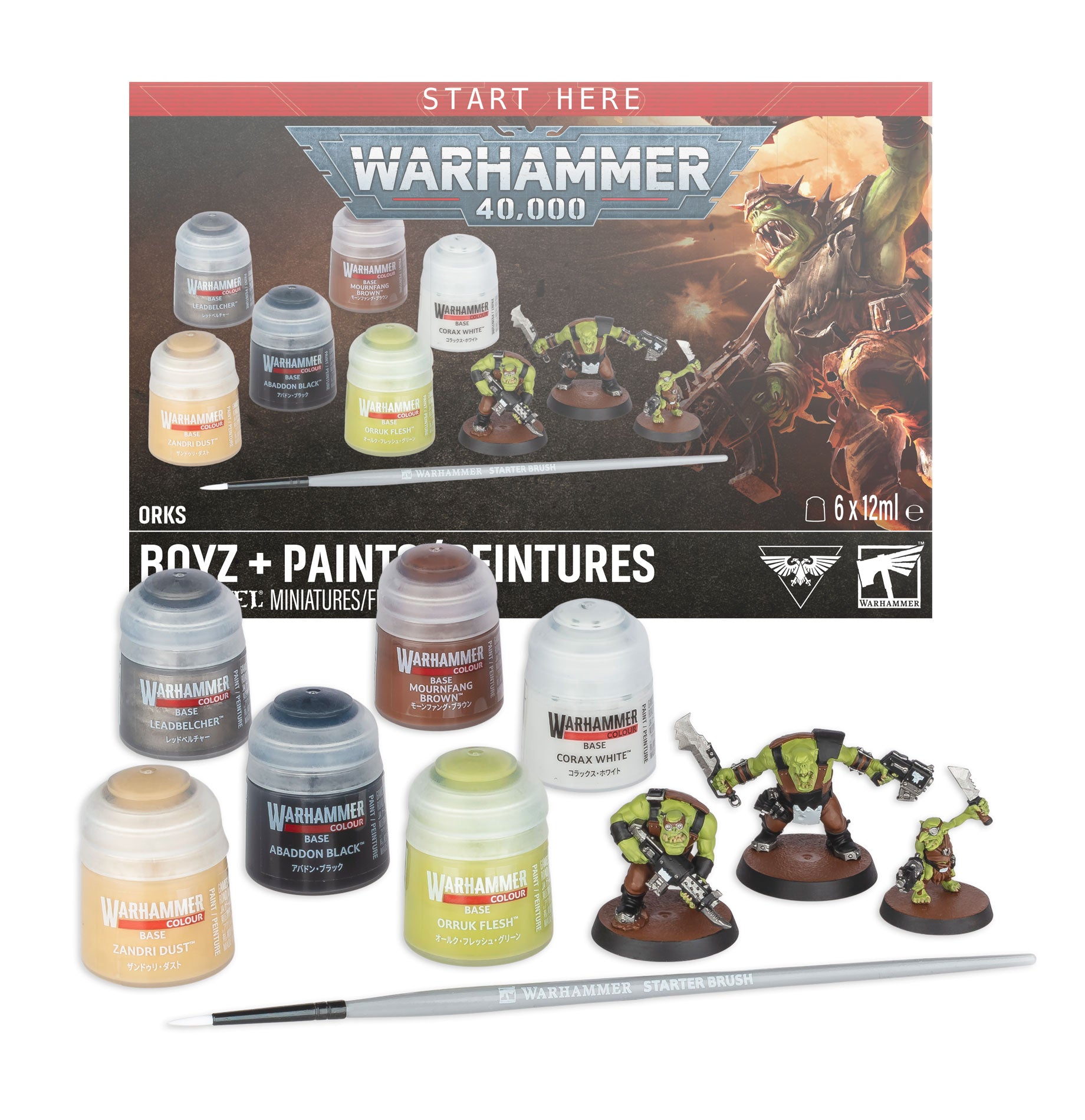 Warhammer 40k:  Orks + Paints