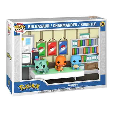 Pokemon Funko POP! Kanto Region Starter Pokemon (Bulbasaur, Charmander, Squirtle) Deluxe Moment #01