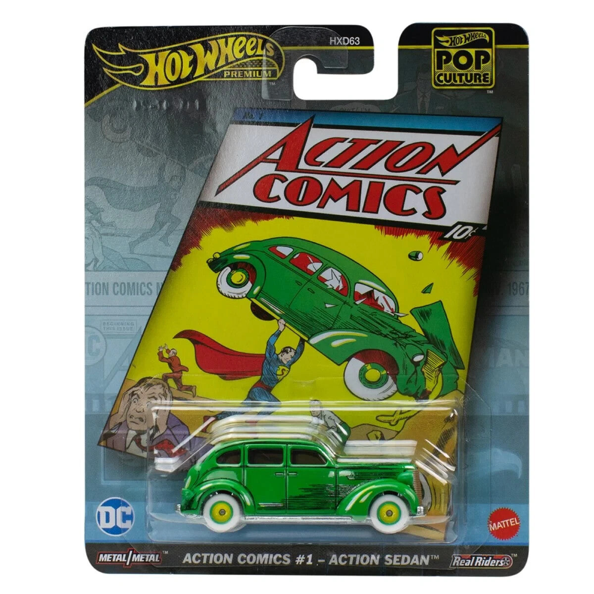 Hot Wheels Pop Culture - Action Comics #1 - Action Sedan